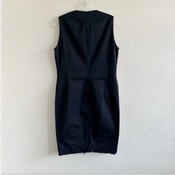 Givenchy Zip Front Lace Embroidered Cocktail Dress Black - Picture 6 of 11